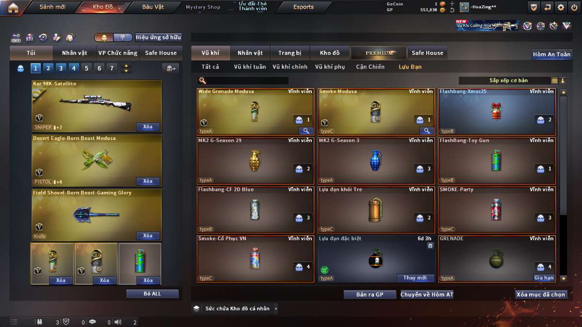shop acc cf uy tin gia re